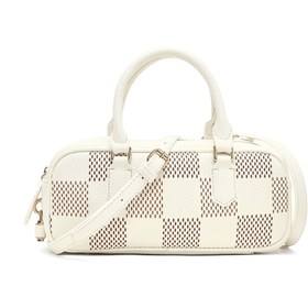 Resim Women's White Long Strap Patterned Shoulder Bag 