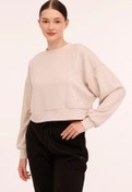 Resim W-BETHANY C NECK SWT 4PR Bej Kadın Sweatshirt Lotto