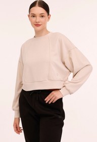Resim W-BETHANY C NECK SWT 4PR Bej Kadın Sweatshirt 
