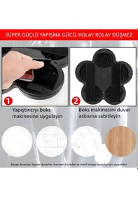 Resim Mdhl Qb-01 Akıllı Müzikli Boks Makinesi Bluetooth Bağlantılı, Led Işıklı, Duvara Monte Antrenman Hedefi 