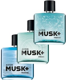 Resim Avon Musk Marine Fresh Ve Freeze Erkek Parfüm Paketi 