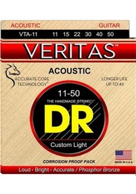 Resim Dr Vta-11 Veritas Akustik Gitar Teli Custom Light 11-50 