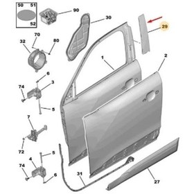 Resim 2008 Ön Sol Kapı Direk Çıtası 98259481xy 