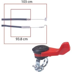 Resim Çapa Makinası Cırcırlı Kelepçeli Gaz Kolu Ve Teli 