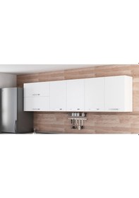 Resim Minar 285 Cm Mutfak Dolabı Beyaz 285-B1-Üst Modül Beyaz 