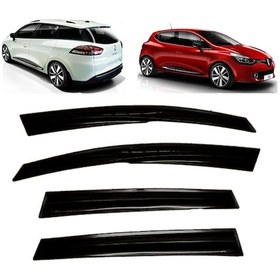 Resim Renault Clio 4 Cam Rüzgarlığı Mugen Tip 4'Lü Set Clio 4 Hatchback 