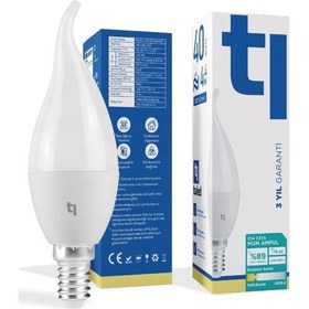 Resim Redeem C37A E14 Mum Ampul, Titreşimsiz, Göz Konforu, 507 Lümen, Tatlı Beyaz, 3500 Kelvin 