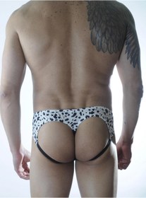 Resim Beruflic Erkek Desenli Fantezi Jockstrap 