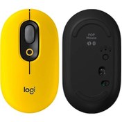 Resim Logitech Pop Fare Kablosuz Bluetooth Fare Ofis Ev Fare Laptop Aksesuarları Fare Yellow M221 