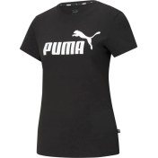 Resim Puma ESS Logo Tee Siyah Kadın Kısa Kol T-Shirt 