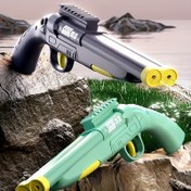 Resim Dual-Head Press-and-Spray Water Toy, Yaz Plaj ve Havuz Partileri için - Friction Powered, Çok Oyunculu Su Mücadelesi Oyunu, Plastik Yapı, Plaj Oyuncak|Oyunlu Tasarım|Dayanıklı Plastik 