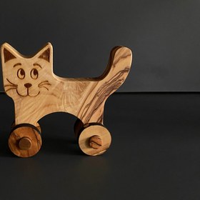 Resim Kişiselleştirilmiş Zeytin Ağacı Oyuncak Kedi, Ahşap Oyuncak Kedi, Çevre Dostu Oyuncaklar, Vegan Oyuncak, Sağlıklı Ahşap Oyuncak, El Yapımı Ahşap Oyuncaklar, Kedi Oyuncağı 