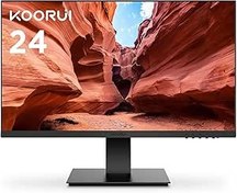 Resim KOORUI 24N1A 24 İnç Monitör, Full HD (1920X1080), 75HZ, 5ms, HDMI, Full HD, VAPanel, Flicker-Free, HDMI, VGA, Siyah 