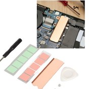 Resim Konesam M.2 2280 Ssd Isı Sönümleyici, Kırmızı Bakır Isı Levhası, Nvme Ve Ps5 Uyumlu, 2 Adet Nano Isıiletken Paspas İle, Dizüstü Bilgisayar Ve Oyun Konsolu Soğutması 