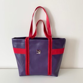 Resim Marina Shopper Bag (Koyu mor Kırmızı) 