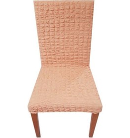 Resim Somon Likralı Bürümcük Sandalye Kılıfı 6 Adet 