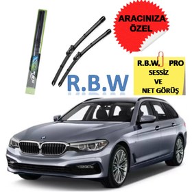 Resim Rbw Pro Bmw 5 Series Touring (2017-2023) Aracınız Için Özel Üst Seviye Pro Muz Tip Silecek Takımı 