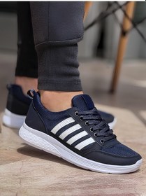 Resim Ghattix 4 Çizgili Erkek Sneaker Ayakkabı Lacivert Beyaz Lacivert Beyaz 