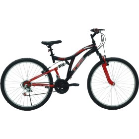 Resim Belderia Tec Master 26" Jant 21 Vites V-Fren Siyah-Kırmızı Dağ Bisikleti 