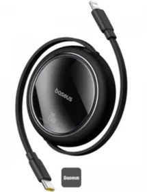 Resim Baseus P10364501111-00 Free2Pull Makaralı Şarj Kablosu USB-C-Lightning 20W 1m 