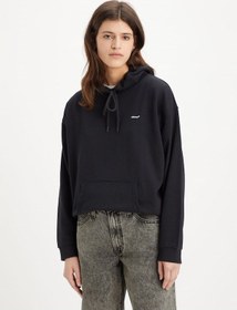 Resim Levi's Kadın Kapüşonlu Siyah Sweatshirt - 001tz-0000 001 