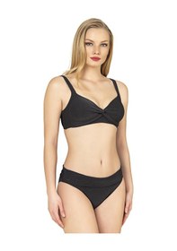 Resim Endeep Kadın Toparlayıcı Bağlama Detaylı Siyah Bikini Takımı Siyah 