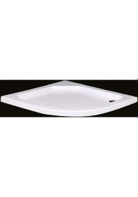 Resim Alika - Oval Flat Duş Teknesi H 5 80X80 Oval Flat Duş Teknesi 