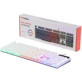 Resim Torima TORİMA TK-03 Kablolu Gaming Klavye Beyaz 