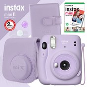 Resim Instax Mini 11 Lila Fotoğraf Makinesi ve Kare Albümlü Hediye Seti 222 Fujifilm