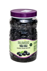 Resim palamidas Doğal Yağlı Sele Siyah Zeytin 1000 gr - Yeni Hasat İnce Kabuklu M Boy 