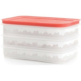 Resim Tupperware Alaska Serisi 3 Katlı Saklama Kabı N1140703 Çok Renkli 