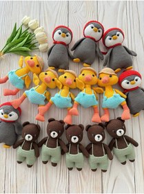 Resim Quezzquality Amigurumi Ördek Oyuncak | El Yapımı Ve Elyaf Dolgulu 