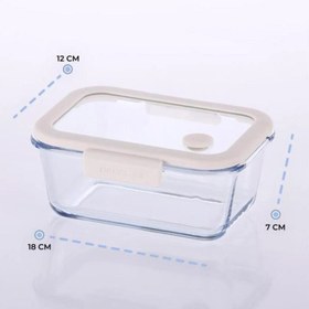 Resim Neoflam Fika Glace Vakumlu Cam Saklama Kabı 800 ML Bej 