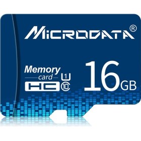 Resim Microdata 16GB U1 Mavi Tf (Mikro Sd) Hafıza Kartı 