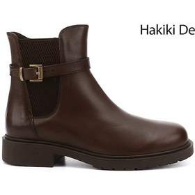 Resim Gönderi R Kahve Antik Tokalı Hakiki Deri Chelsea Bot Kahve 