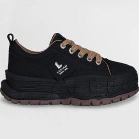 Resim Lufian Zeta Siyah Hakiki Deri Kadın Sneaker Ayakkabı Siyah 