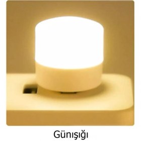 Resim Genel Markalar 2 Adet Mini Usb Gece Lambası Beyaz Göz Koruma Kitap Okuma Lambası 