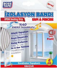 Resim Boss Kapı Pencere Izolasyon Fitili - Bandı Beyaz 