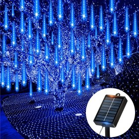 Resim Loiyz Açık Hava Meteor Yağmuru Işıkları, Bahçe Aydınlatmaları, LED Dekorasyonlar Paskalya Tatili Partileri Aile Bahçesi Ağaç Çatı Süslemeleri, Düğünler, Ramazan ve Paskalya Ağacı Süslemesi IPX4 