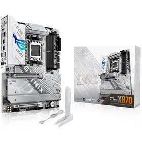 Resim Asus Rog Strıx X870-a Gamıng Wıfı Ddr5 8000mhz 1xhdmı 1xdp 4xm.2 2xusb4 Am5 Atx Amd Am5 9000/8000/7000 Seri İle Uyumlu 