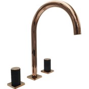 Resim Pure Concept Elagate Bronz Üç Delikli Lavabo Armatürü 