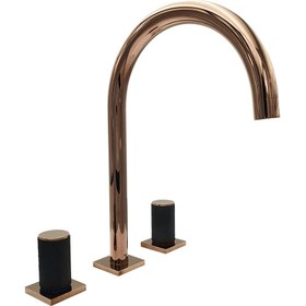 Resim Pure Concept Elagate Bronz Üç Delikli Lavabo Armatürü 