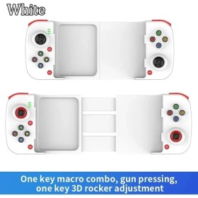 Resim Kepang Beyaz Tip-C Teleskopik Cep Telefonu Gamepad Android Bluetooth 5.0 Oyun Denetleyicisi Joystick Nintendo Anahtarı Ps4 Pubg Oyun (Yurt Dışından) 