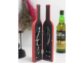 Resim Cansa Şişe Tirbuşon Seti Büyük Kırmızı ALK2623 