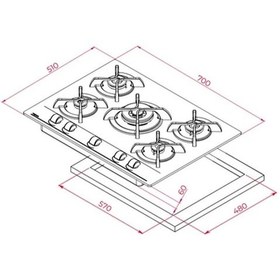 Resim Teka HAK 627 WH - GBC 75030 WH - TYT 60.1 WH Beyaz Ankastre Set 