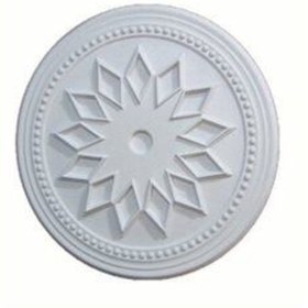 Resim Özgür Tavan Lamba Göbeği Baklava 38 Cm-40 Cm 3 Adet Dekor Stropiyer Köpük Boyanabilir 