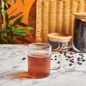 Resim Tohana Çizgili Cam Bardak - 260 ml 