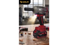 Resim Assur 21V 1100 NM Torklu Çift Akülü 1/2 Led Işıklı Kırmızı 10 Pilli Somun Sıkma Sökme Makinesi 