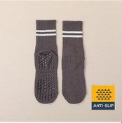 Resim Xtr Fitness Kaydırmaz Tabanlı Yoga Ve Pilates Çorabı Gri Gri - Antrasit 