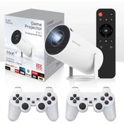 Resim HALL BREATHE 4K Kablosuz Güçlü Projektör ve Oyun 2'si 1 Arada Profesyonel M300 MAX Beyaz 